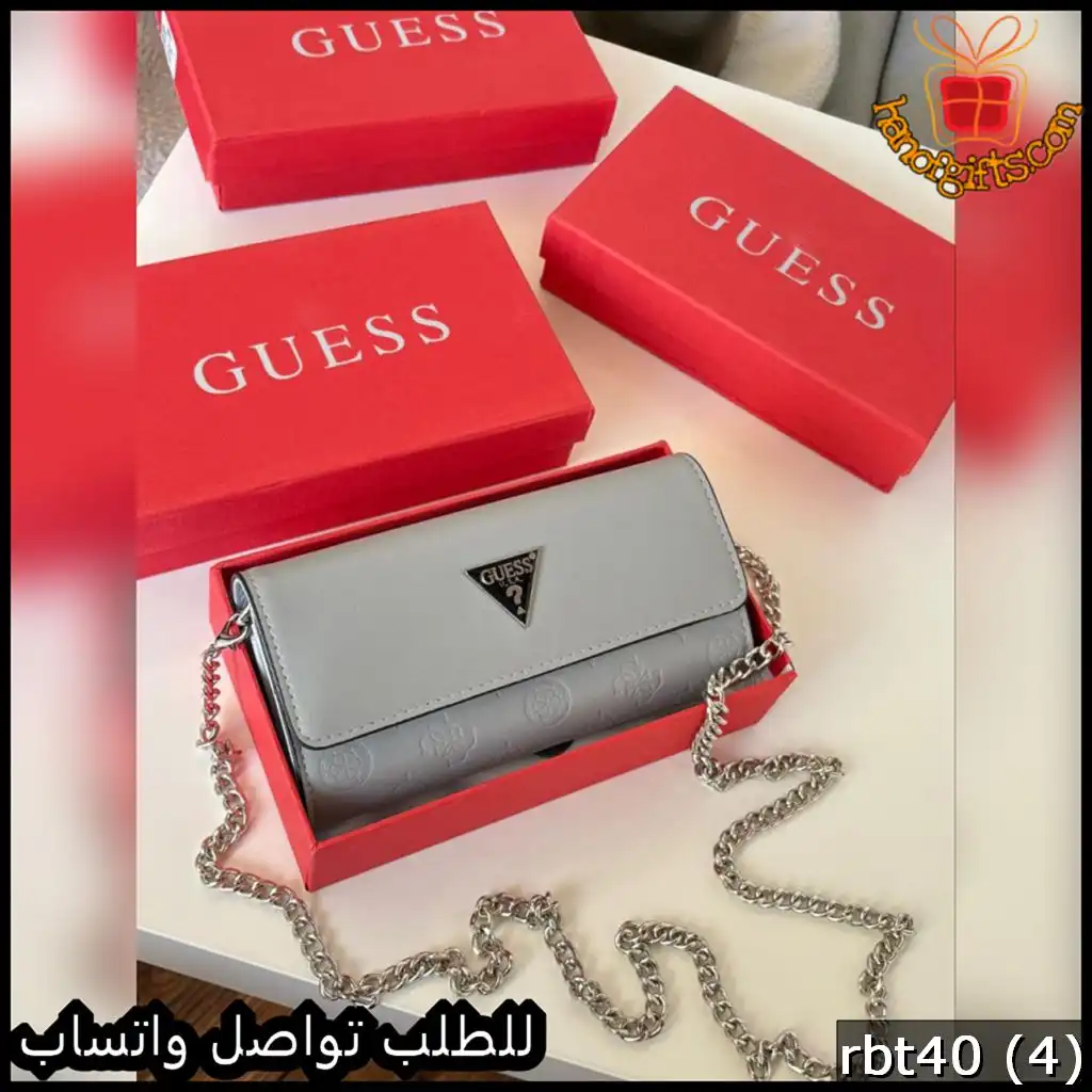 محفظة Guess Silver Grey Edition سلفر