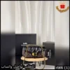 شنطة كوتش جلد وسط اسود مع بني