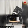 rbt7 (5) شنطة سان لوران مربعة جلد أسود لامع