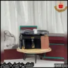 شنطة لورو بيانا جلد أسود بتفاصيل ذهبية