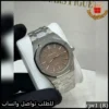 rjw1 (8) ساعة أوديمار رجالي حركة اوتو بمينا بني فاتح محفور