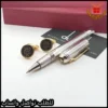 wg14 (5) قلم دنهل بغطاء لون فضي مع كبكات اسود وذهبي