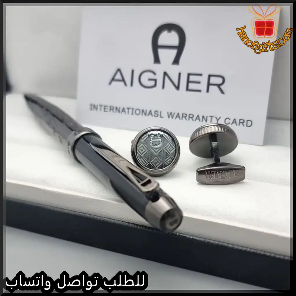 قلم وكبك أقنر باللون المعدني الغامق