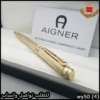 wy50 (4) قلم Aigner الذهبي المحفور