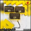 Rbt50 (3) شنطة فندي بتصميم مستطيل ذهبي