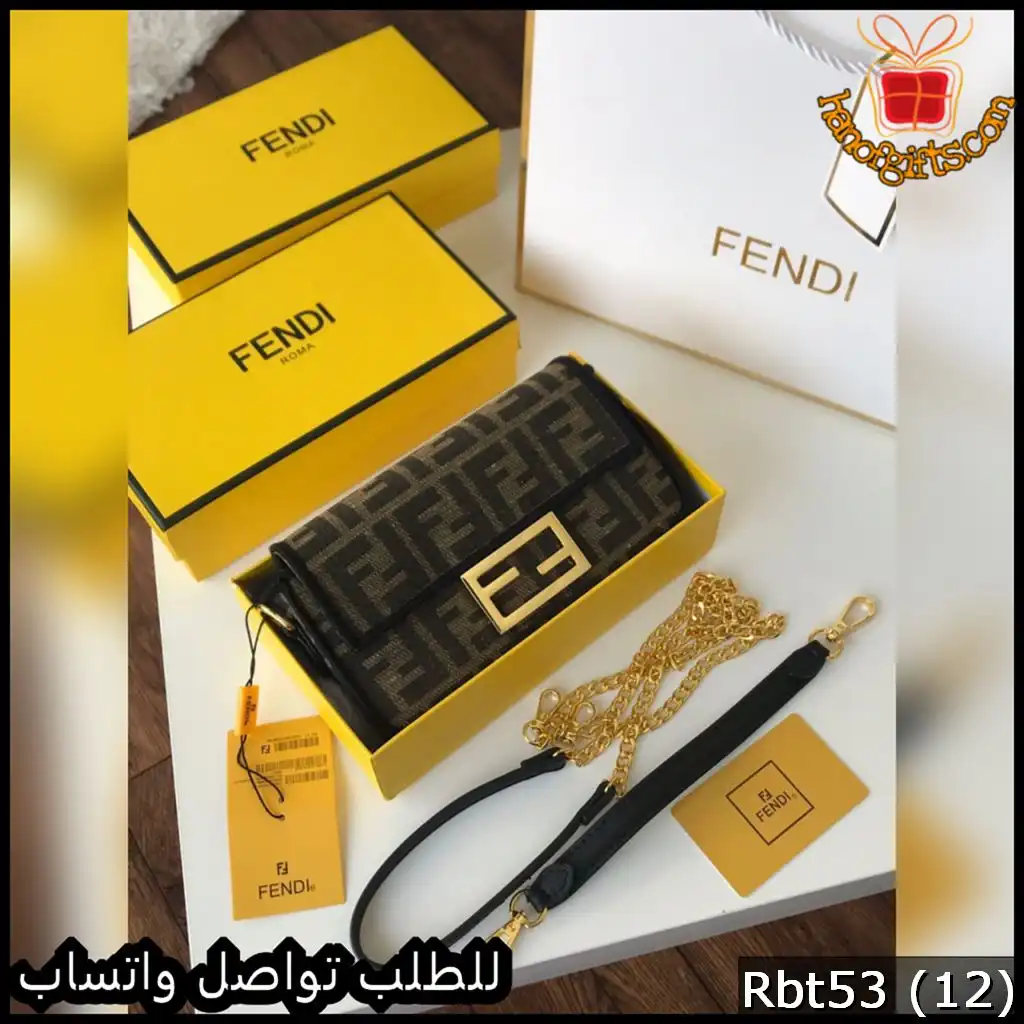 Rbt53 (12) شنطة فندي Fendi baguette الصغيرة