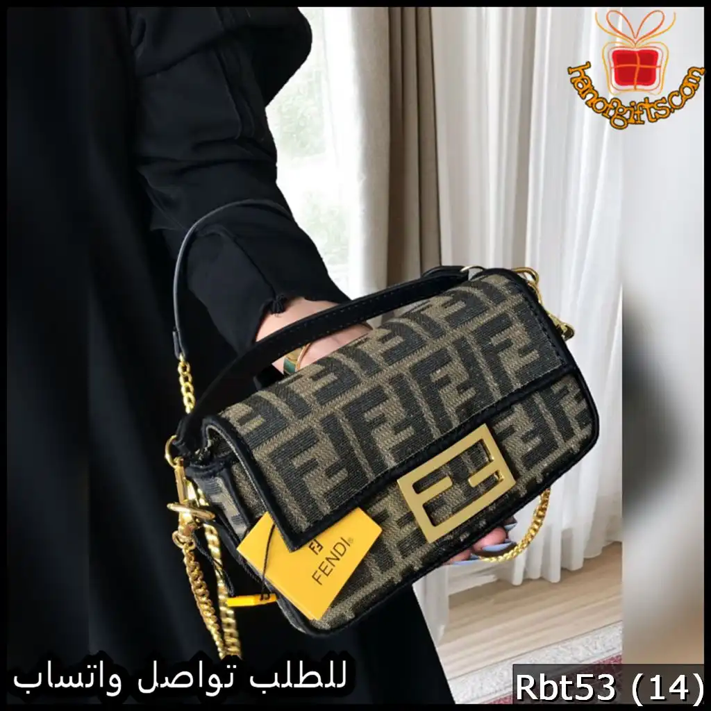 Rbt53 (14) شنطة فندي Fendi baguette الصغيرة
