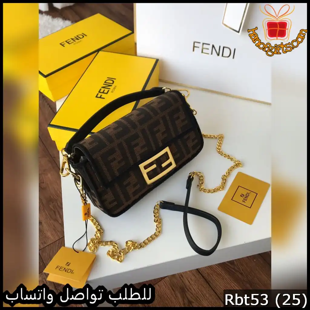 Rbt53 (25) شنطة فندي Fendi baguette الصغيرة
