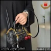 شنطة يد Coach نسائية صغيرة سوداء مع كرز