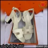 كعب Hermès باللون العاجي الابيض