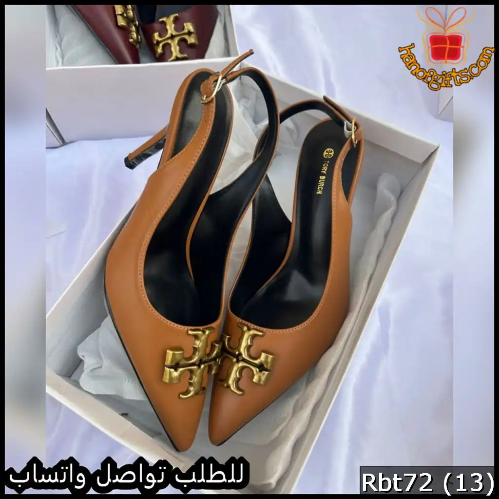كعب Tory Burch Logo Slingback Patent جملي