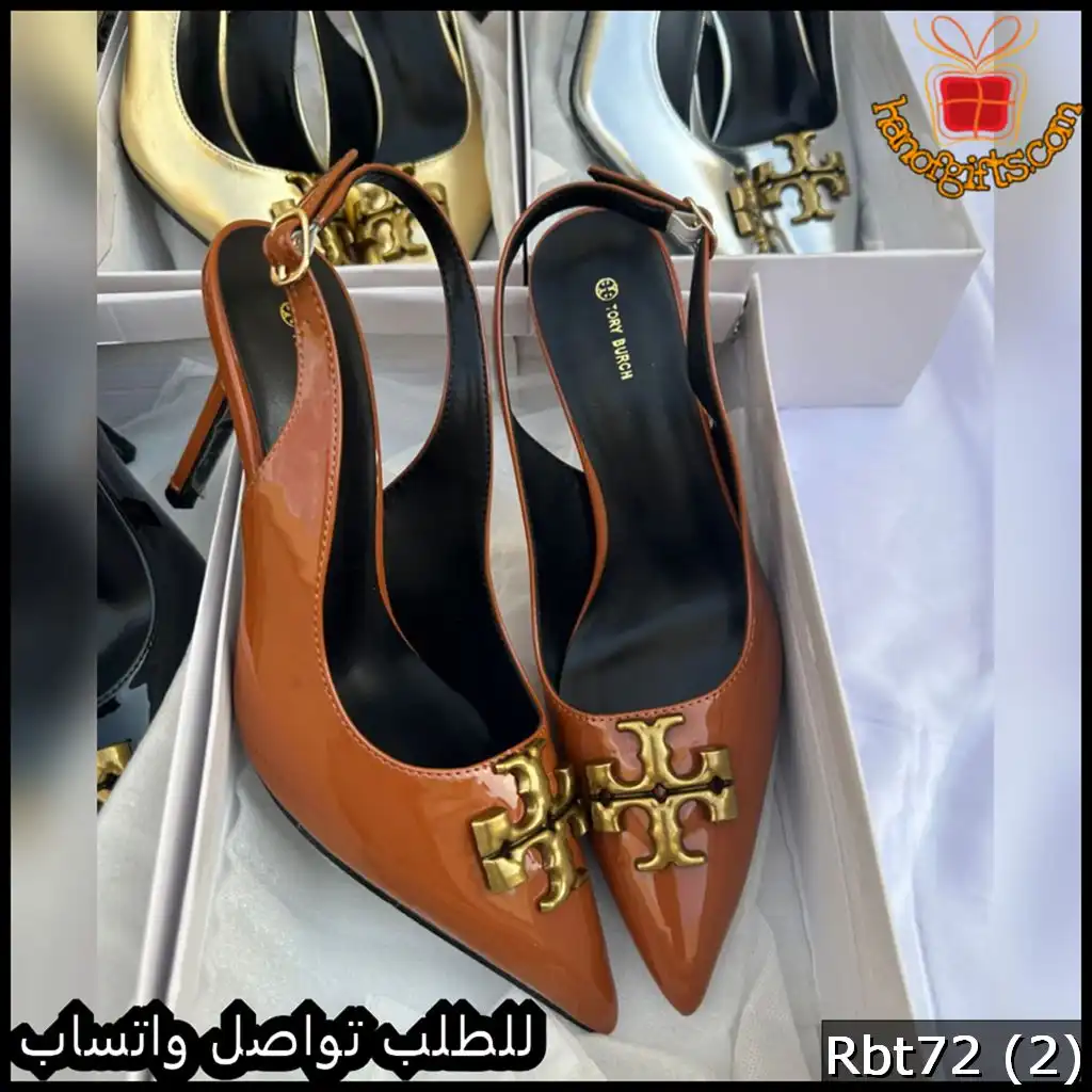 كعب Tory Burch Logo Slingback Patent جملي