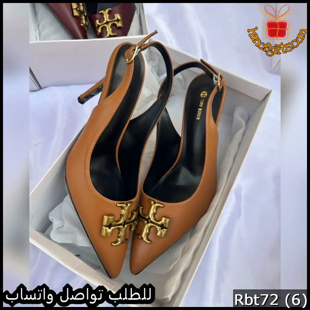 كعب Tory Burch Logo Slingback Patent جملي