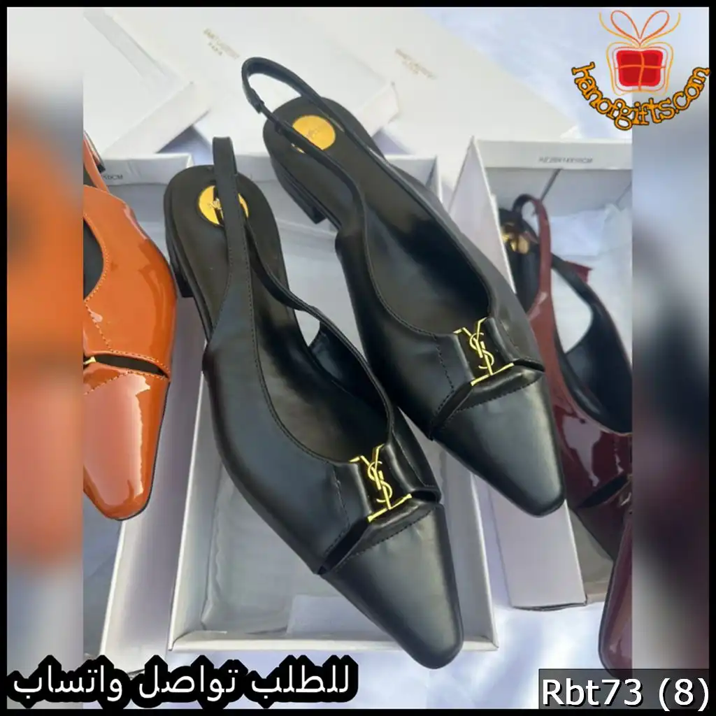 كعب Saint Laurent Le Loafer Slingback اسود