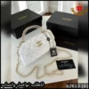 شنطة Chanel نسائية ابيض لولو