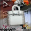 شنطة هرمز أوف وايت مع رمادي معدني