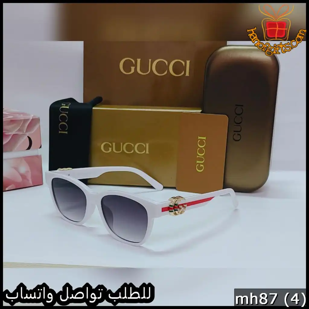 نظارات قوتشي البيضاء النسائية