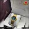 mi42 (20) ساعة أقنر النسائية ذهبي وأخضر زمردي