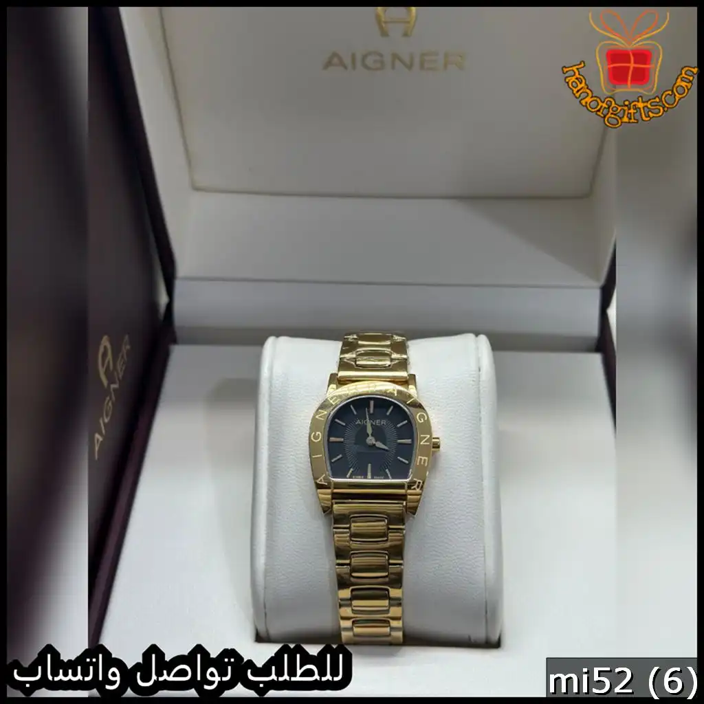 ساعة Aigner النسائية ذهبي مينا اسود