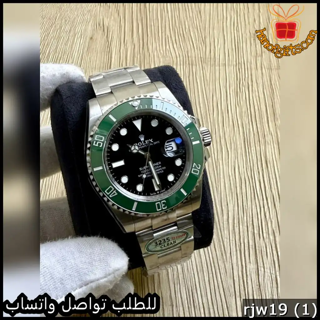 ساعة Rolex Submariner سويسري رجالية سوداء – إصدار 2025