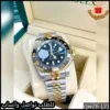 ساعة Rolex GMT رجالية مينا اسود ومؤشرات مضيئة