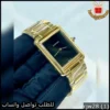 rjw28 (1) ساعة كارتير تانك رجالي مينا أسود فاخر بدون أرقام