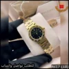 ساعة BVLGARI نسائية ذهبية بمينا اسود