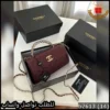 شنطة Chanel عنابي تصميم كابوتنيه Quilted مع شعار CC