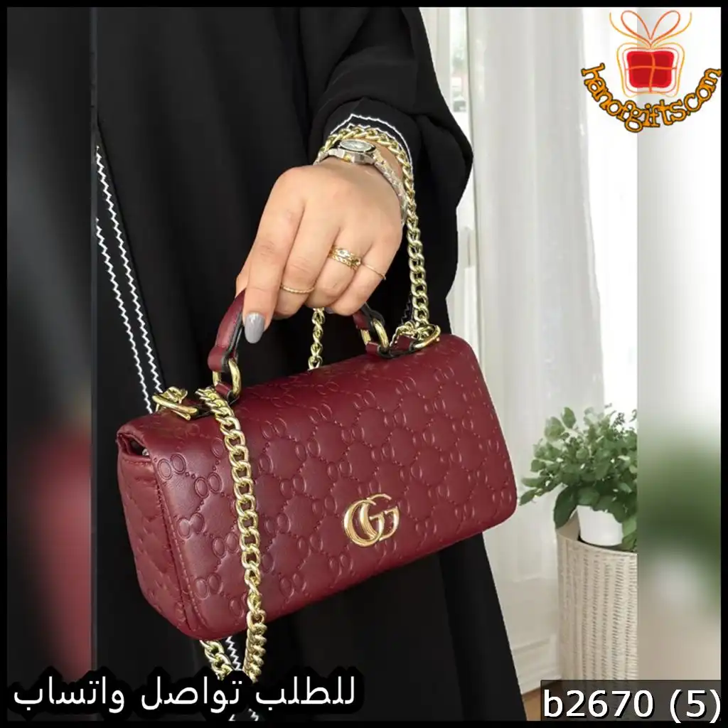 شنط Gucci الكلاسيكية لون احمر