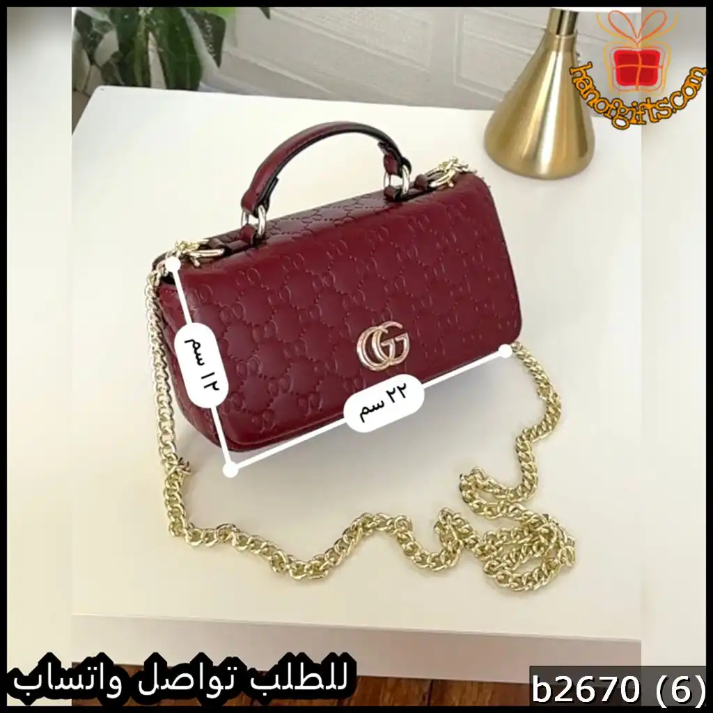 شنط Gucci الكلاسيكية لون احمر