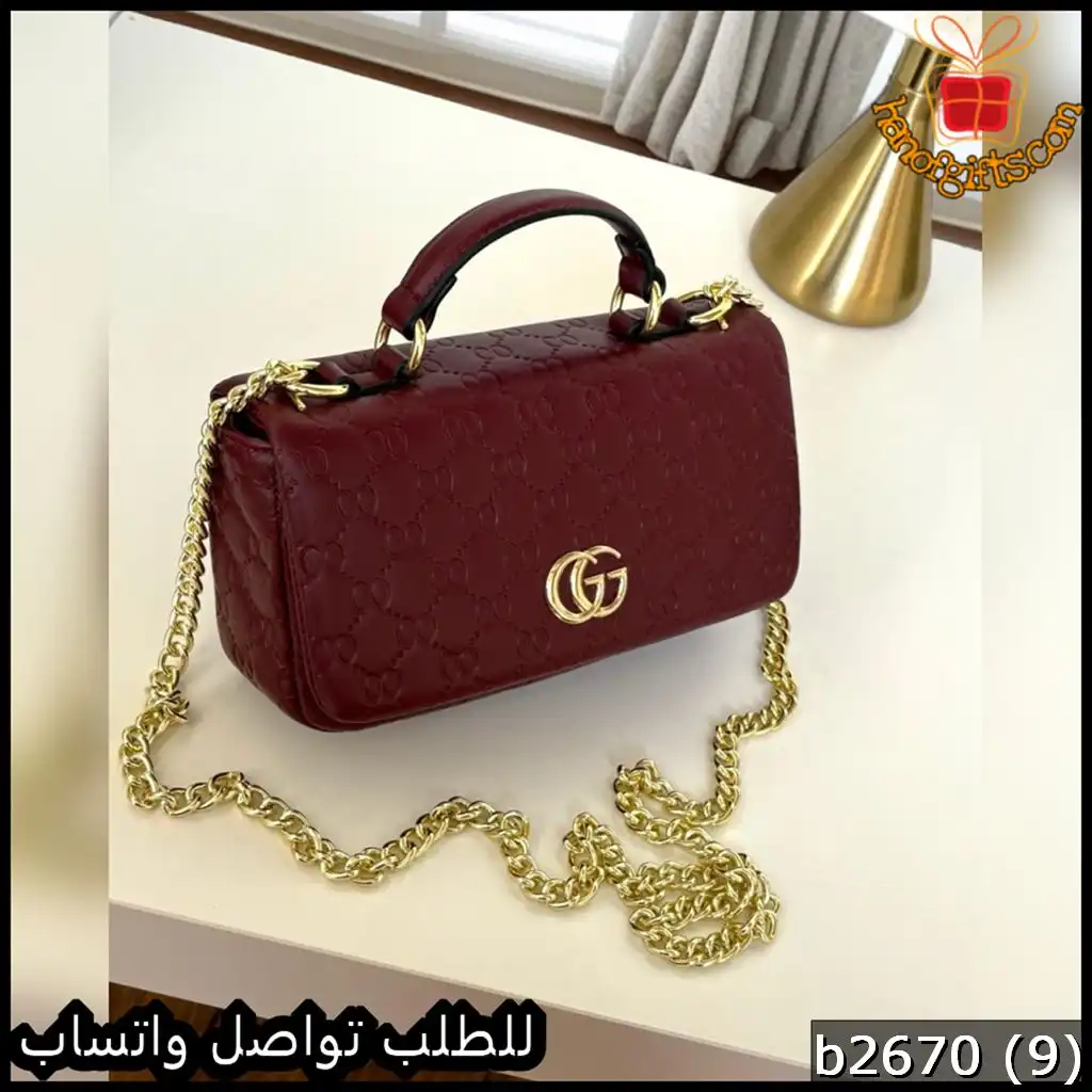 شنط Gucci الكلاسيكية لون احمر