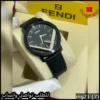 mg21 (7) ساعة Fendi رجالية سير جلد اسود