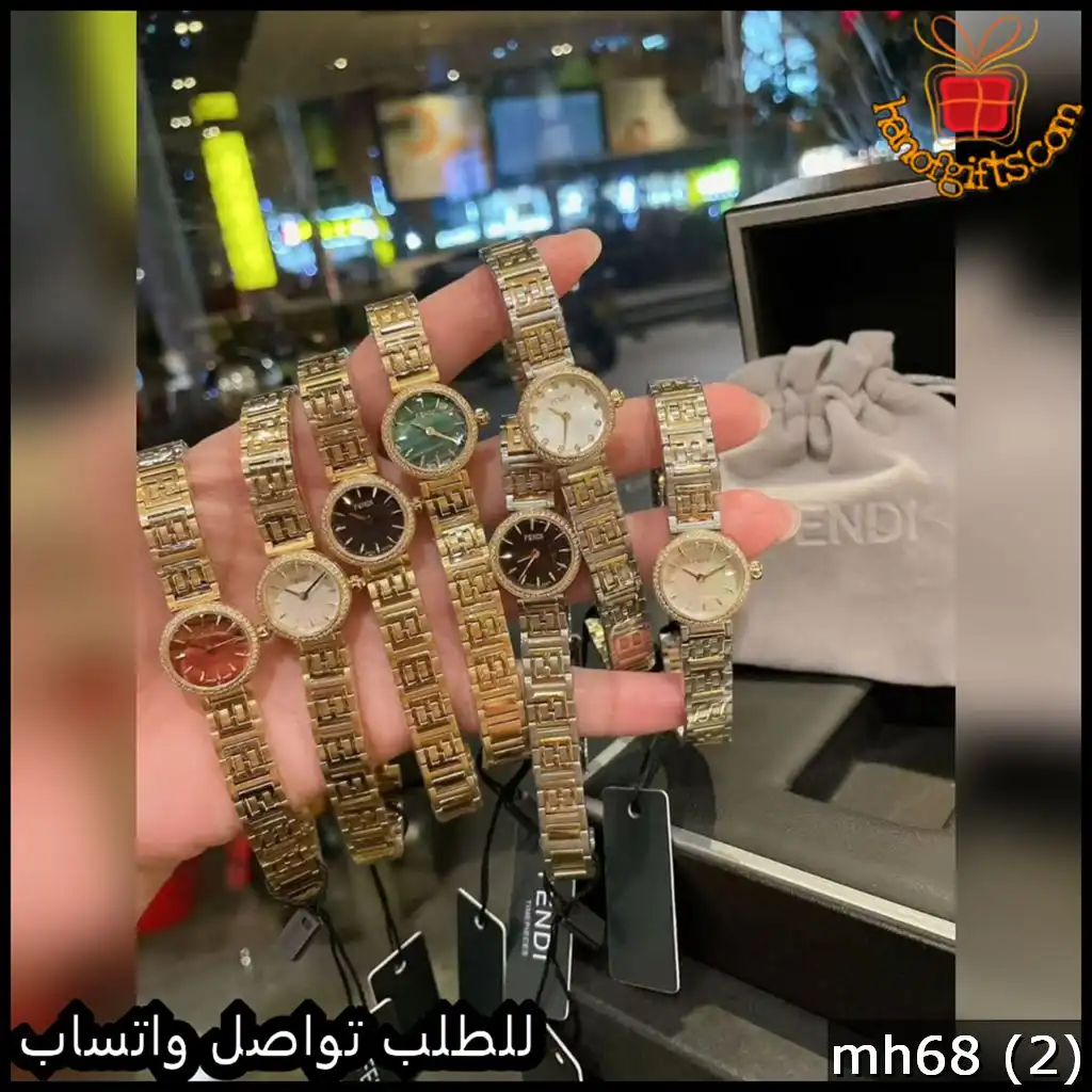 ساعات Fendi نسائية حجم صغير 19 مم بعدة ألوان