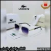 نظارة لاكوست رجالي فضي بعدسة بنفسجية