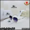 نظارة Lacoste رجالية إطار فضي وعدسات بنفسجية