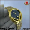 ساعة FENDI رجالية ذهبي واسود