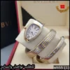 بولغاري Serpenti لفتين مينا ابيض مع فصوص