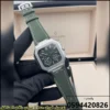 Cubitus ساعة باتيك فيليب خضراء بمينا اسود