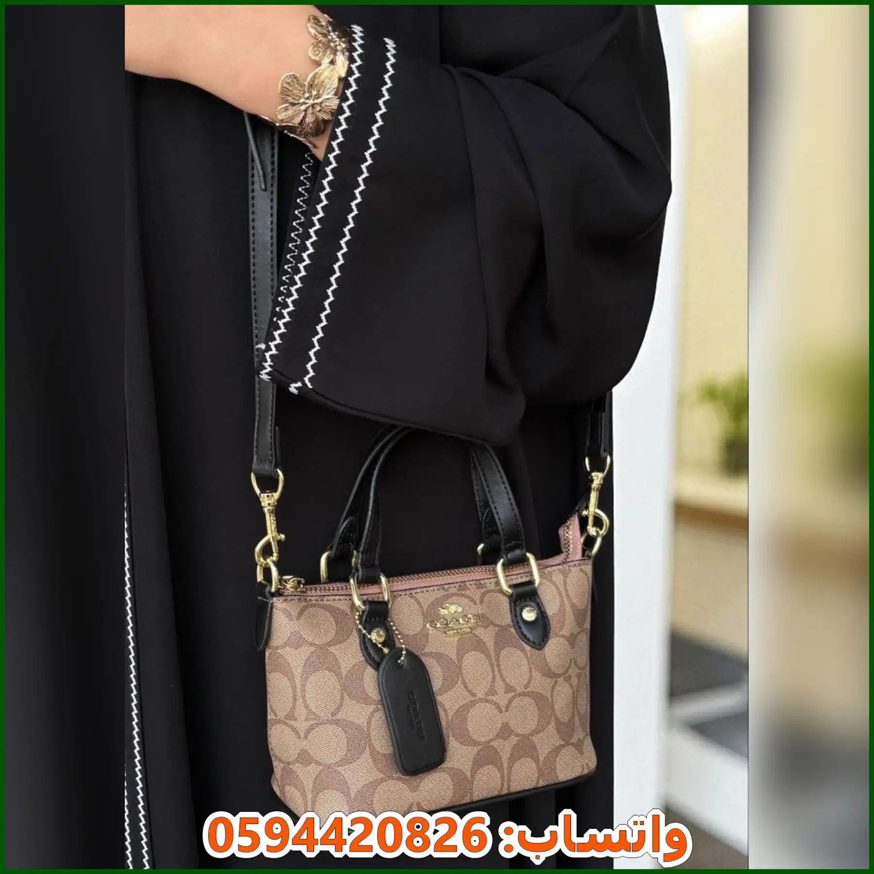 شنطة Coach ميني توت بيج واسود