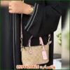 شنطة Coach Mini Tote البيج مع الوردي
