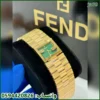 ساعة فندي O’Lock نسائي ذهبي مينا اخضر