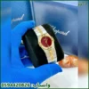 ساعة شوبارد نسائية 29 مينا عنابي بفصوص