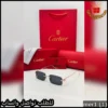 mer1 (1) نظارات Cartier رجالية بدون إطار أسود وذهبي