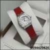ساعة Audemars Piguet نسائية جلد احمر