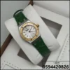 rad100 (14) ساعة ادمر ذهبي نسائية جلد اخضر
