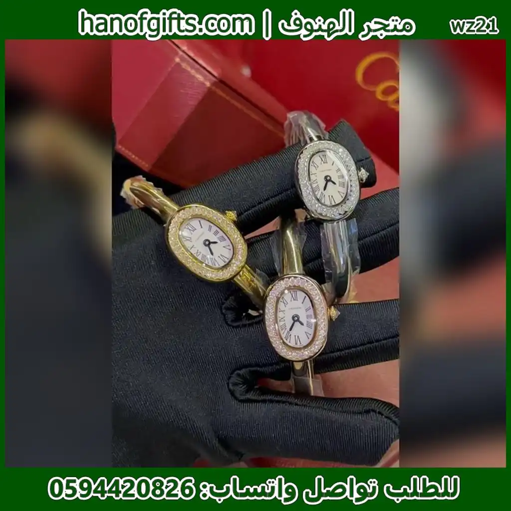 rad86 (7) ساعة Cartier بينوار فصوص روز قولد