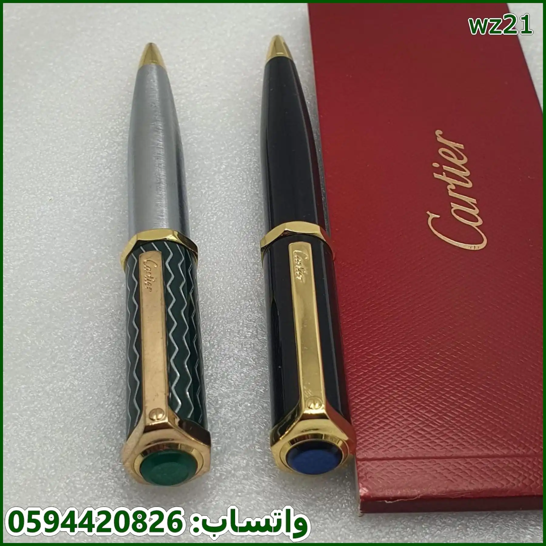 اقلام Cartier Santos سداسي سوداء