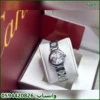 ساعة كارتير بالون 28 فضي اطار ساده