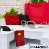 نظارات كارتير Modern Square اطار شفاف ذهبي