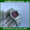 Aigner حذوة الحصان فضية مينا عنابي